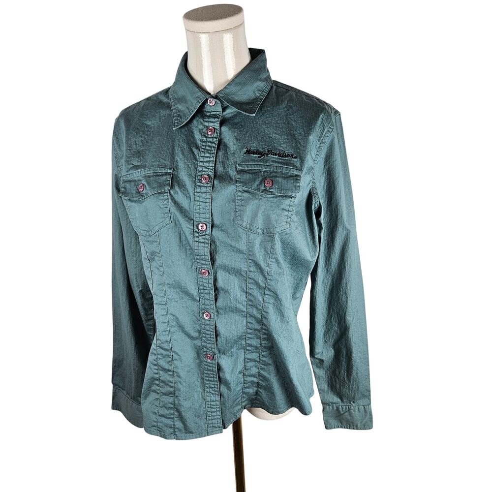 Women's Harley Davidson Long Sleeve Shirt Size Large